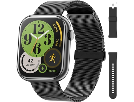 VEANXIN Reloj inteligente Responder/Hacer llamada Banda de acero Reemplazo Fitness Tracker