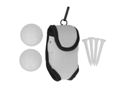 2026-bolsa Cintura Para Golf Con Portabolas Y Portatijeras Accesorios Deportivos Neopreno Gris