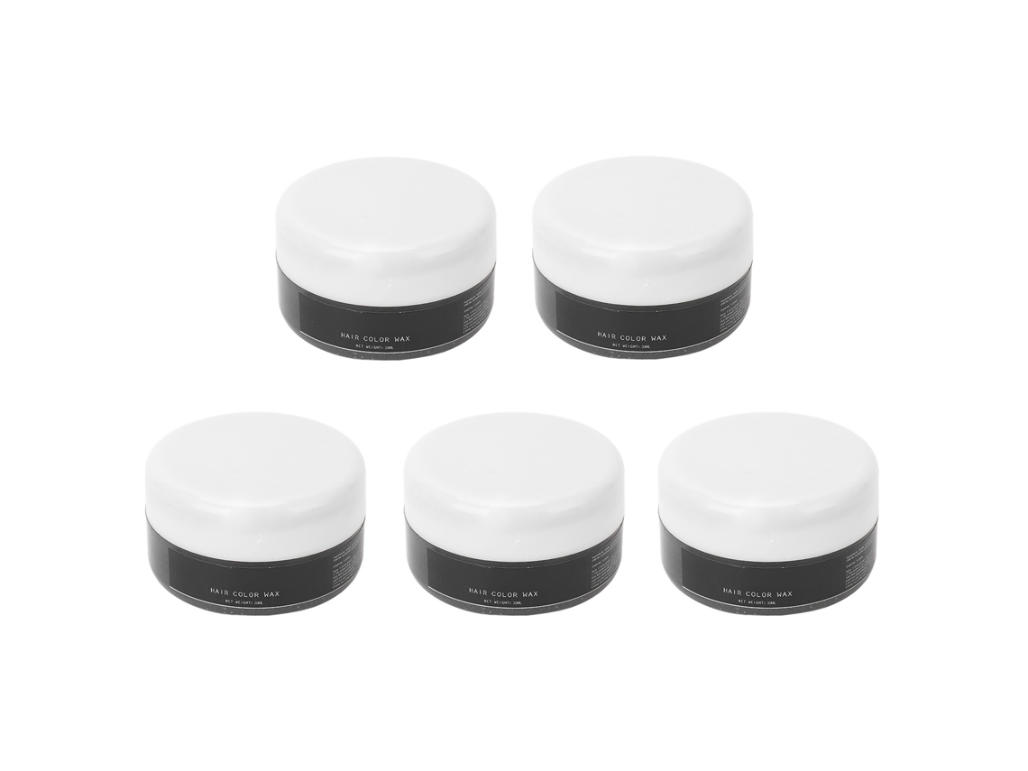Crema De Tinte Capilar Negro Temporal 5 Piezas 30ml Con Ingredientes Vegetales Seguros Y Suaves Para Festivales Y Fiestas