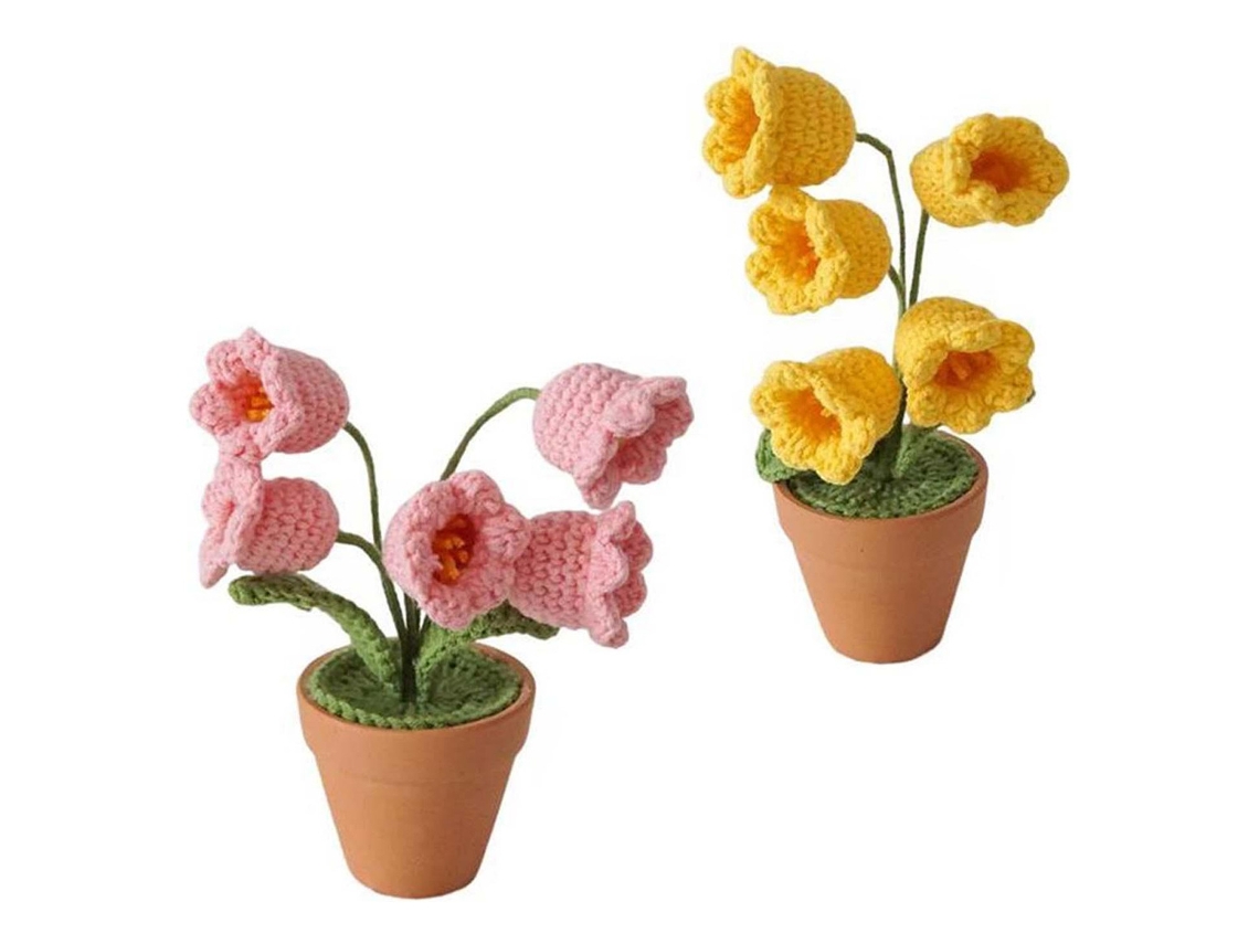 Centro de mesa de regalo con adornos florales trenzados lowmoose