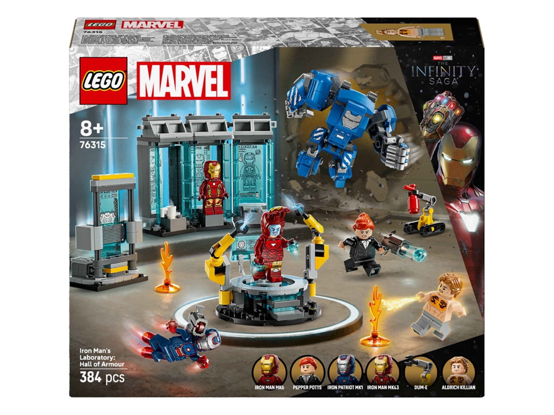 Lego Marvel Laboratorio De Iron Man Sala De Armaduras Juguete De Construcción 76315 Legop25