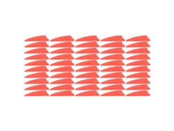 2026-50 Pcs Plumas De Flecha Ligeras Escudo Feather Fletching Para Arquería Al Aire Libre Rojo Diy