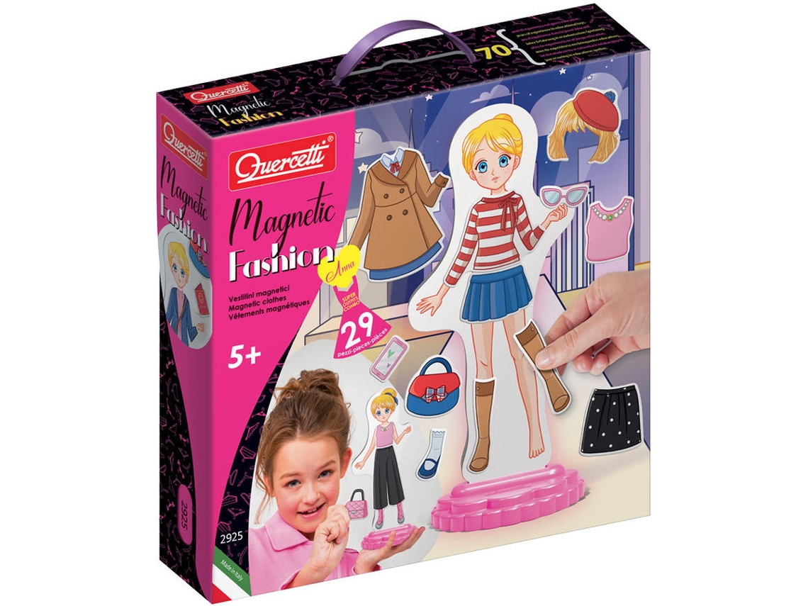 Juego Educativo QUERCETTI Magnetic Fashion Anna 29 pzs (Edad Mínima: 5 Años - 30 x 29 x 7 cm)