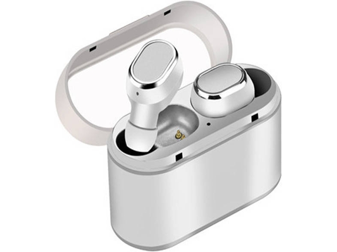 Auriculares Bluetooth True Wireless D&Z Sports (In Ear - Micrófono - Blanco)