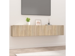 Muebles De Tv 2 Uds | Mueble De Salón | Cabinet De Tv Madera Ingeniería Roble Sonoma 80x30x30 Cm Wsd412378