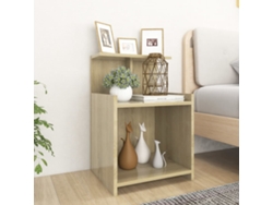 Mesas Cabeceira LOVELY HOME Mesinha 2 Pcs 40X35X60 Cm Contraplacado Carvalho Sonoma