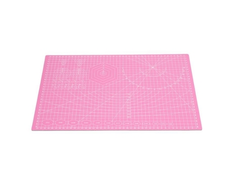 HURRISE Tapete para Manualidades Tapete De Corte Autocurativo 45X30Cm Rosa Tres Capas Escalera De Doble Cara Tallada A Mano