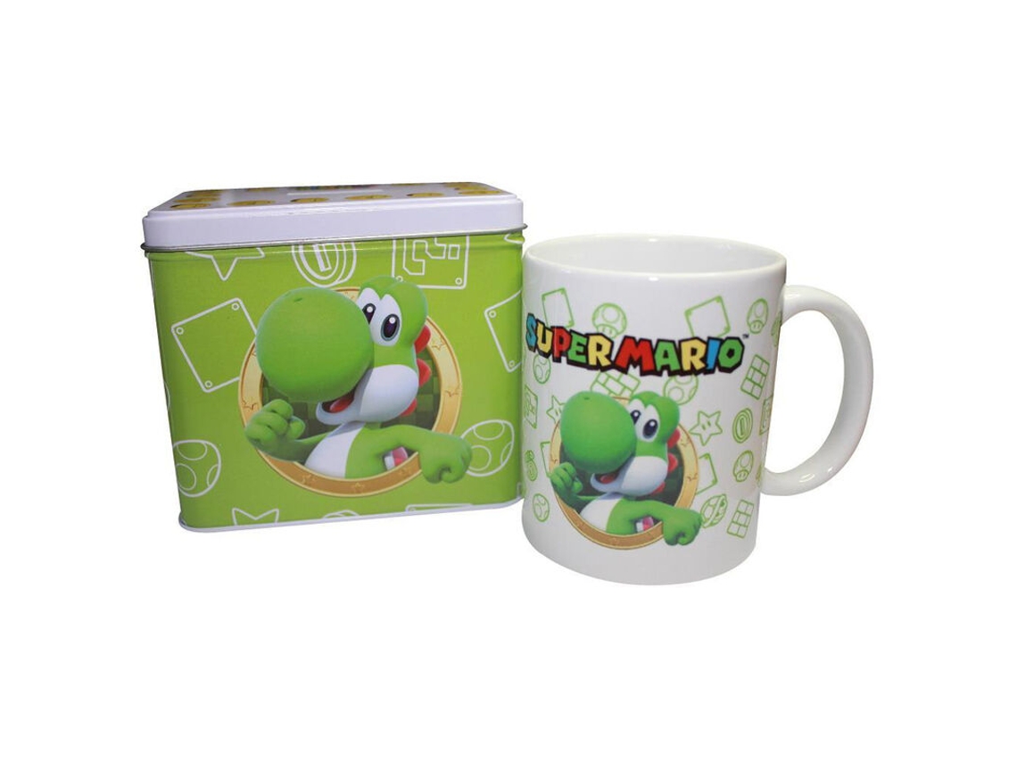 Taza MARIO BROS. Set + Mealheiro Yoshi Super Mario Bros Nintendo