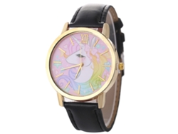 Reloj De Negocios De Cuarzo Negro Para Mujer Zhoulianfa Zlf0589-f Con Correa De Cuero.