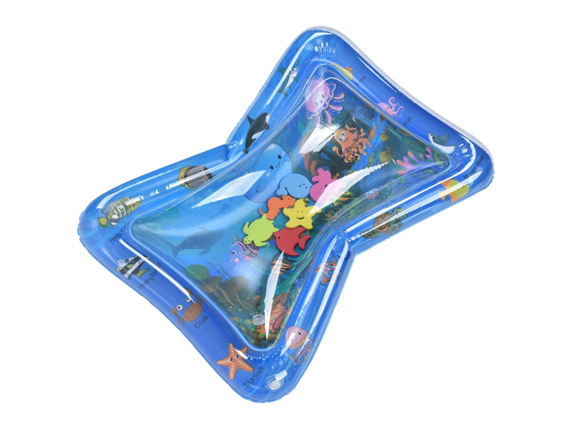 Colchoneta Hinchable De Pvc Para Agua, Color Azul, Para Bebés Y Niños Pequeños De 1 A 3 Años, Juego Seguro.