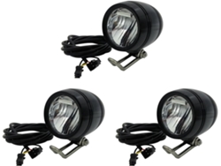 3 Faros Delanteros Para Bicicleta Eléctrica, Compatibles Universalmente Con Voltajes De 6v-80v, 24v, 36v, 48v Y 60v, 3w Y 100lux.