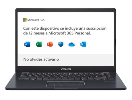 Portátil ASUS E410MA-EK007WS (14'' - Intel Celeron N4020 - RAM: 4 GB - 64 eMMC - Intel UHD Graphics 600)