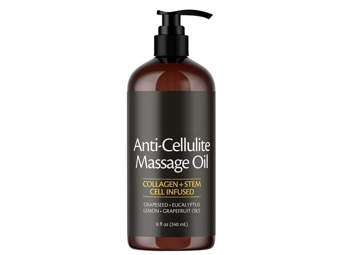 Aceite corporal hidratante anticelulítico suave y no irritante, Aceite de masaje Wachinas, 240 ml