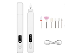 Lima De Uñas Automática, Lima Eléctrica Apta Para Uñas De Fibra De Coco, Kit De Manicura Y Pedicura Para Dar Forma, Pulir Y Recortar Las Uña