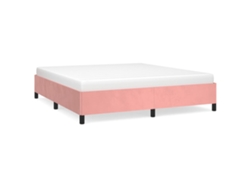 Maison Exclusive - Estructura De Cama Sin Colchón Terciopelo Rosa 180x200 Cm