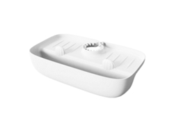 Toalla Para Grifo De Lavabo Antisalpicaduras Y Antideslizante Con Soporte Para Esponja, Color Blanco.