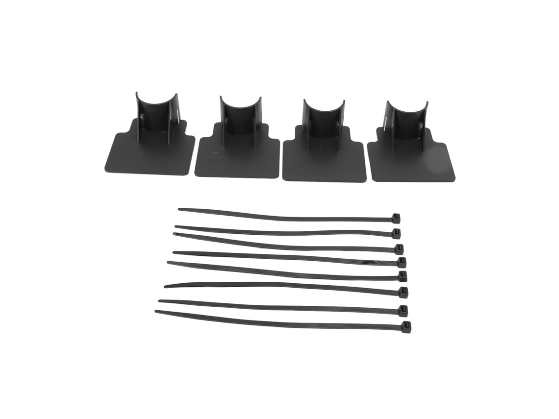 Soportes Ajustables Para Mangueras De Piscina En Plástico Abs Resistente, Fácil Instalación, Color Negro.