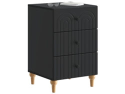 Maison Exclusive - Armario De Noche Negro 43x 41 X 66,5 Cm Madera De Ingeniería