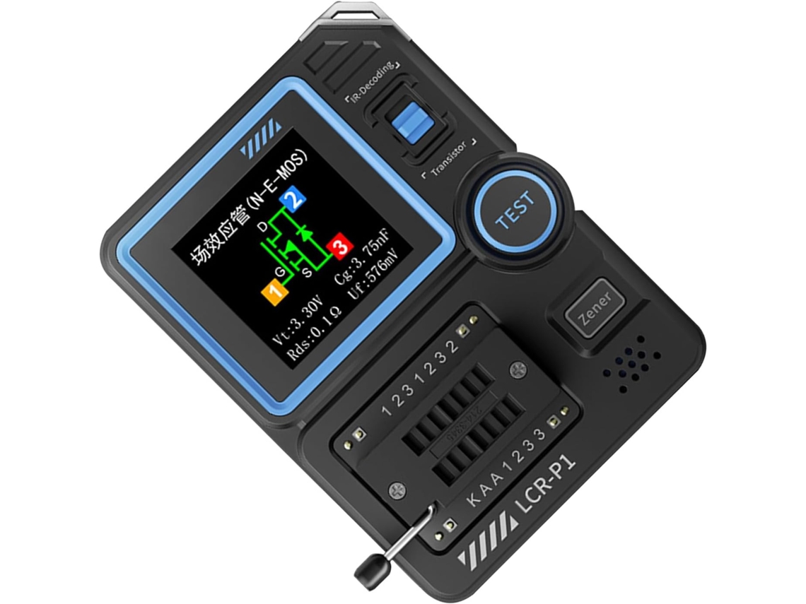 Diodo Triodo Capacité Resistencia Batería Mosfet Testeur Transistores Multímetro De Componentes