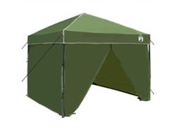 Toldo manual verde de 243 x 243 x 251 cm.