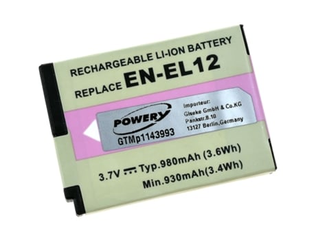 Batería POWERY 1.70.NIC.1.131 para Nikon Coolpix S6300
