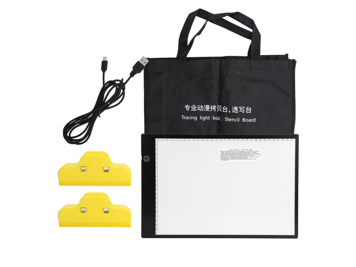 Caja De Luz Portátil A4 Led Para Dibujo Con Brillo Ajustable Tablero De Trazado Para Artistas Niños Pintura Grafiti