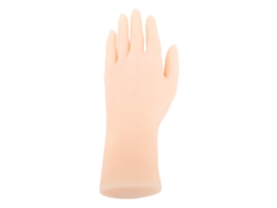 Mano De Silicona Flexible Para Mujer, Ideal Para Accesorios De Películas De Decoración De Uñas - Exhibición Izquierda