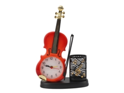 Mini reloj despertador digital portátil de metal negro para estudiantes con batería