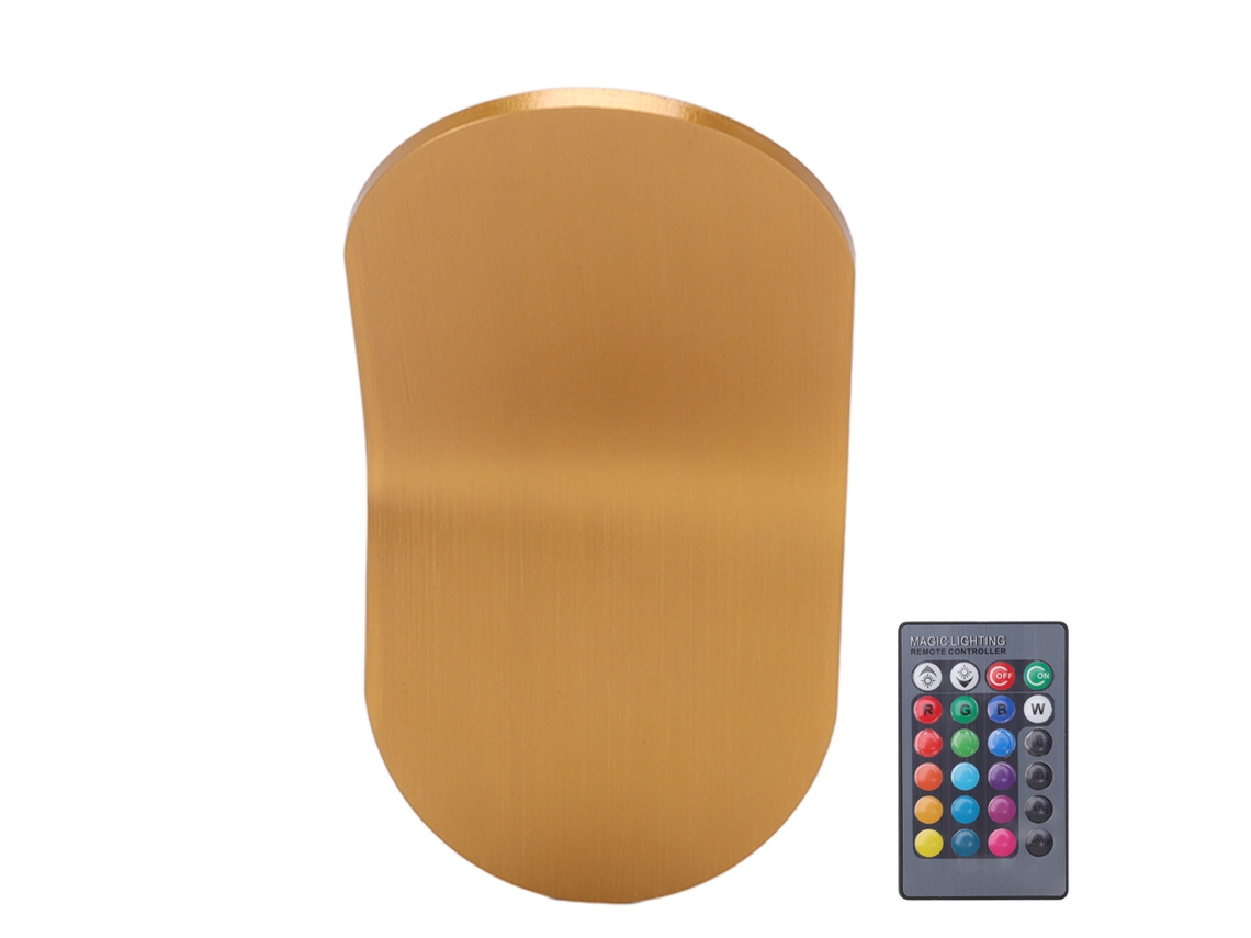 Rebe-lámpara De Pared Led De Aluminio Estilo Simple Rgb Luz Cálida Control Remoto Aplique Moderno Para Oficina Dormitorio Cocina