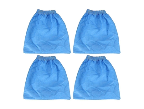 Paquete de 4 bolsas de filtro textil para aspiradora Karcher Mv1 Wd1 Wd2 Wd3