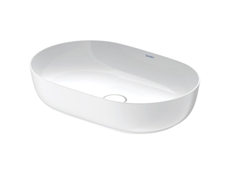 Lavabo Luvit Luvit 60x40cm, sin rebosadero, sin banco, sin agujero para grifo, lijado, color exterior blanco