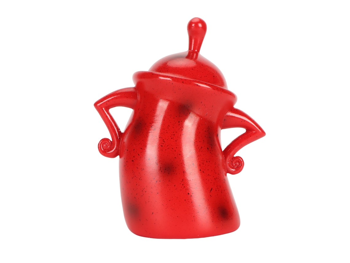 Bonito Tarro Rojo Para Guardar Alimentos Con Tapa, Ideal Para La Cocina Y El Café.