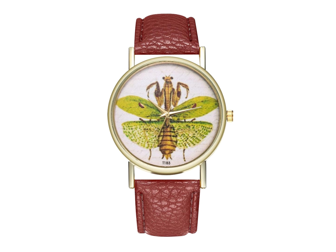 Reloj Unisex De Cuarzo Con Correa De Cuero Pu Y Dial De Números Romanos (café)
