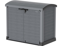 Arcón Cubre Cubos Exterior - 1200 L - PVC - Color Gris Antracita  DURAMAX