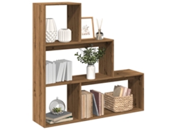 Librería Divisoraestante Divisora 4 Niveles Madera Roble Artisan 123x29x123 Cm Wsd903293