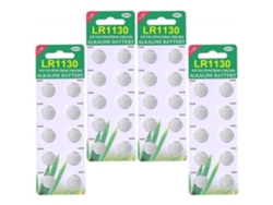 Paquete de 40 pilas alcalinas de botón modelo LR1130 AG10