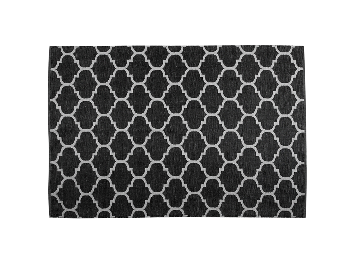 Alfombra de interior y exterior BELIANI Aladana de PVC Negro 140x200