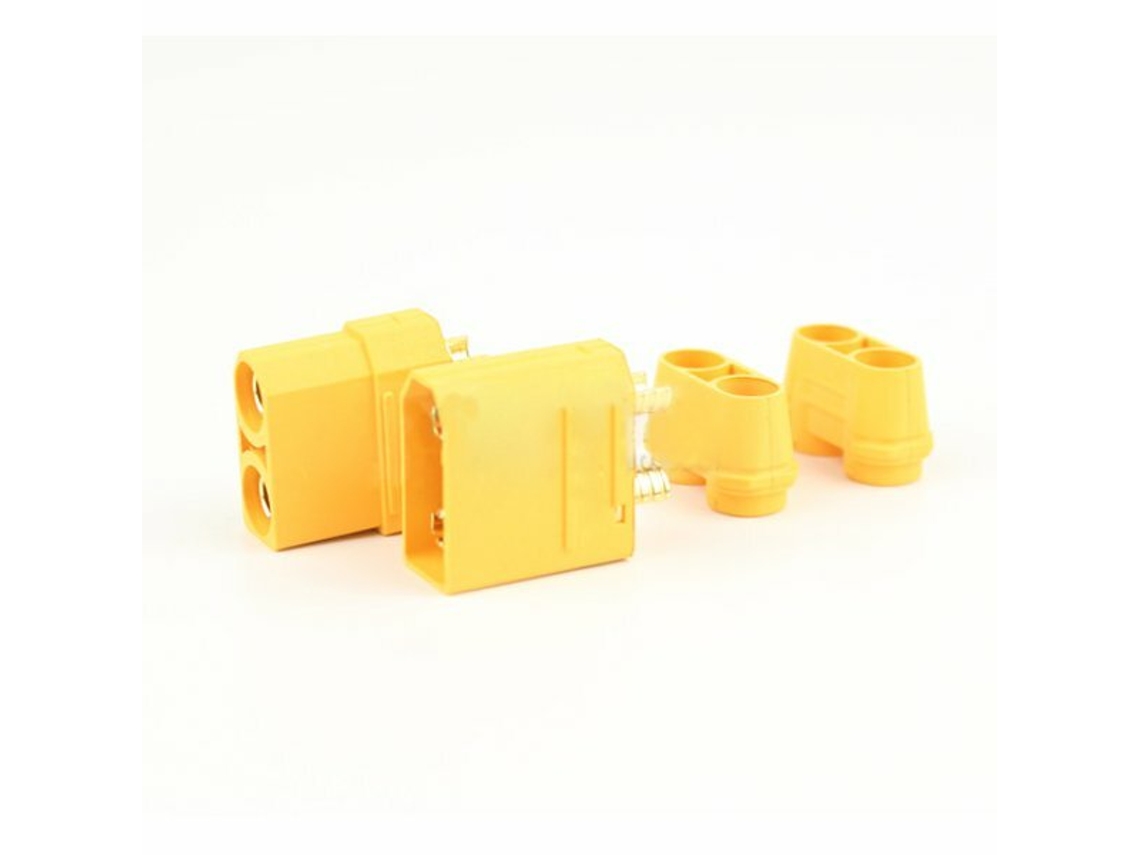 1 Pairamass Xt90+ Plug Connector With Sheath 1 Pair For Rc Drone Airplane Car Battery Cable