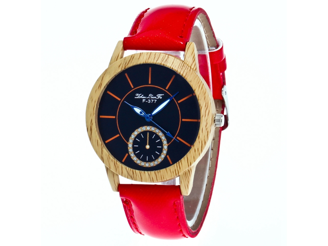 Reloj De Cuarzo Con Correa De Cuero Pu Para Mujer, Dial Redondo Simple, Moda