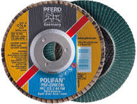 Disco PFERD Láminas Línea Psf Buena Prestación Ejecución Psf Zirkon Acero Inox Ejecución Cónica Pfc Perd Pfc180 Z (60 Psf 22 23)