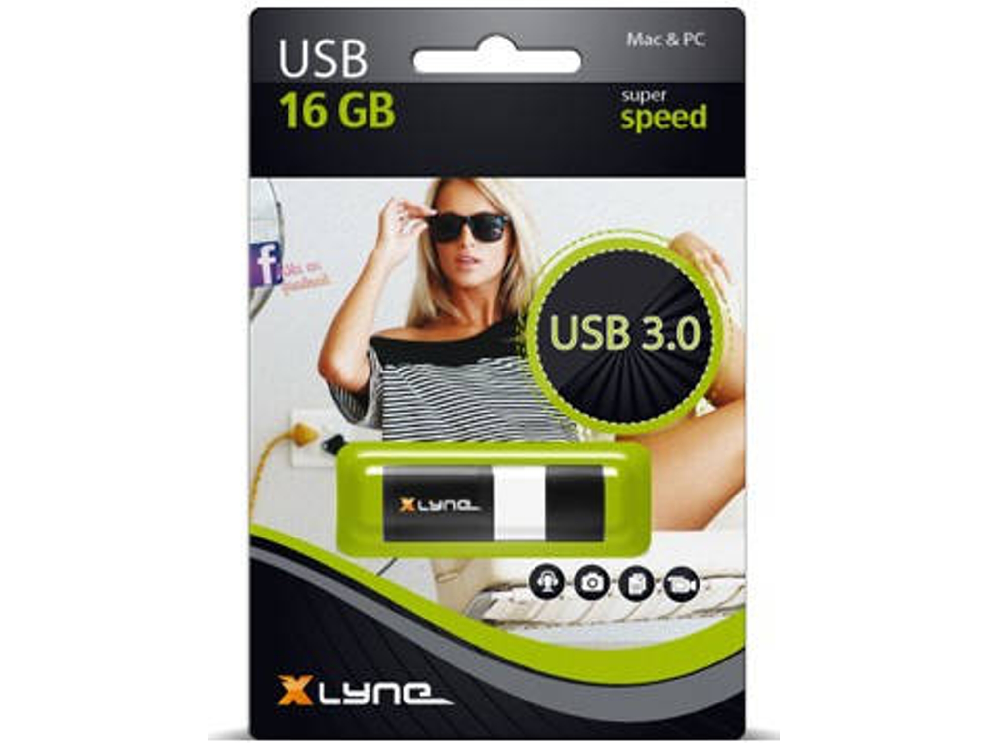 Pen USB XLYNE 16GB USB3.0 Wave