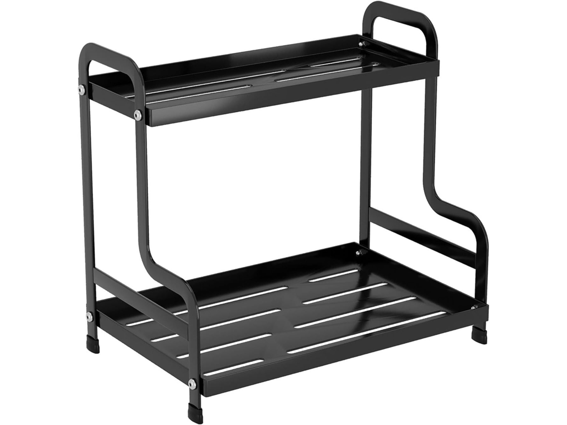 Elegante Especiero De 2 Niveles Para Encimera De Cocina, Resistente A La Oxidación, Con Soporte.