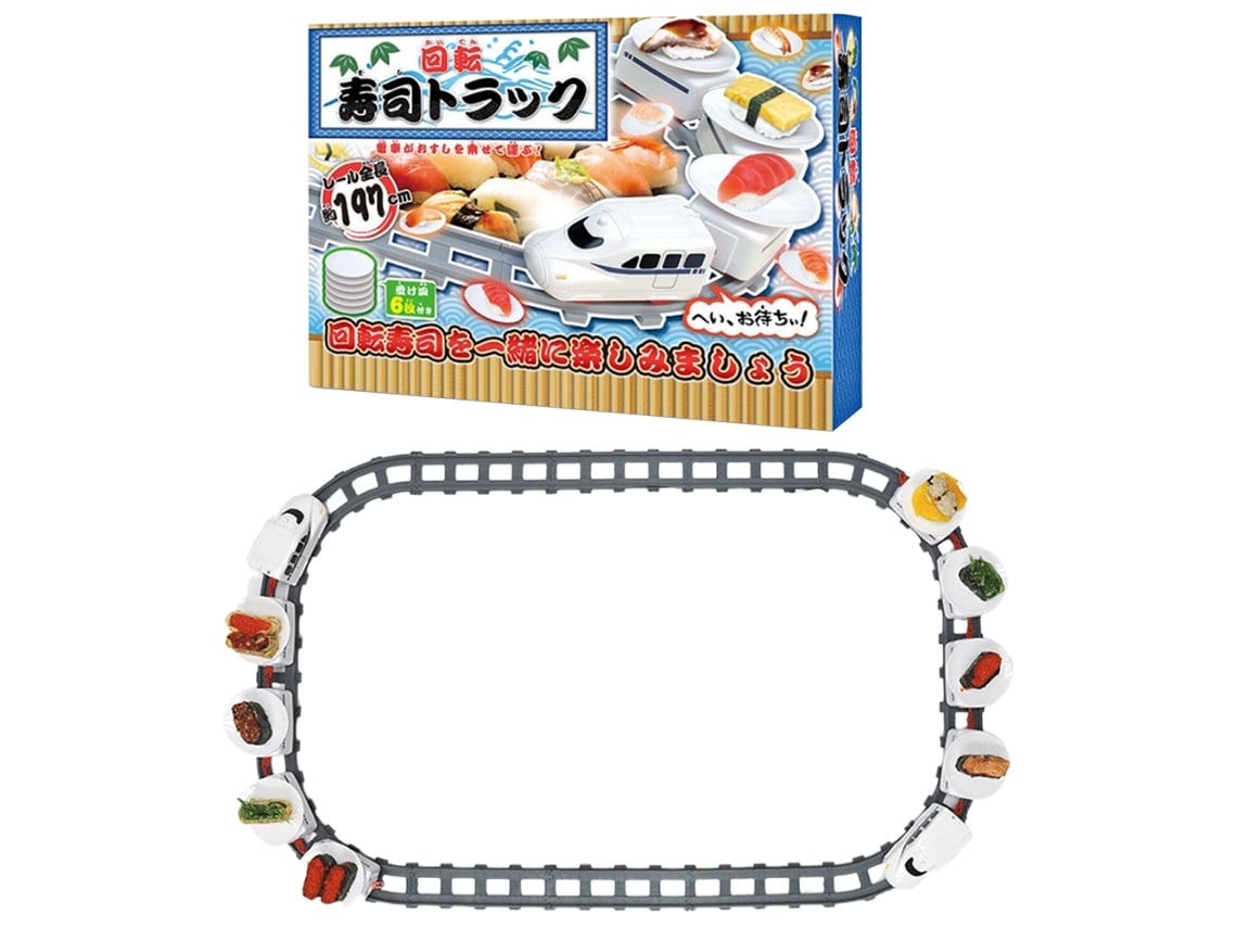 Bj-Electric Rotating Sushi Toy Trem Com Trilho Para Crianças Jogo De Papel