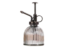 Botella Pulverizadora De Vidrio Retro Para Plantas Con Bomba De Plástico, Herramienta De Riego Para Jardín.
