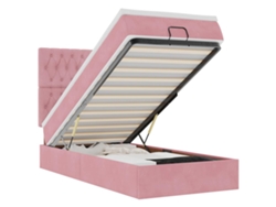 Cama otomana VIDAXL de terciopelo rosa (90 x 190 cm)