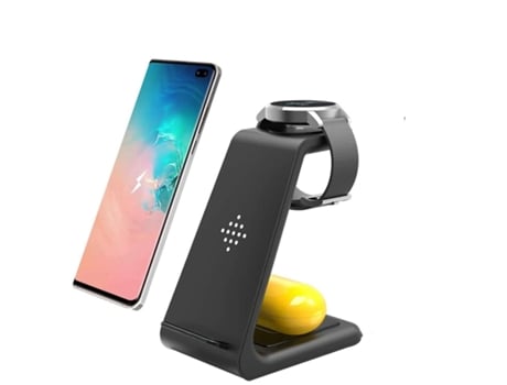 Estación de Carga Rápido Certificado Qi Nota para Samsung Galaxy S10/10/S9/S10+/S8 YIZHOOD Negro