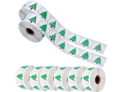 Pegatinas Navideñas De 25 Cm, 8 Rollos De 500 Pegatinas De Papel Multifuncionales.