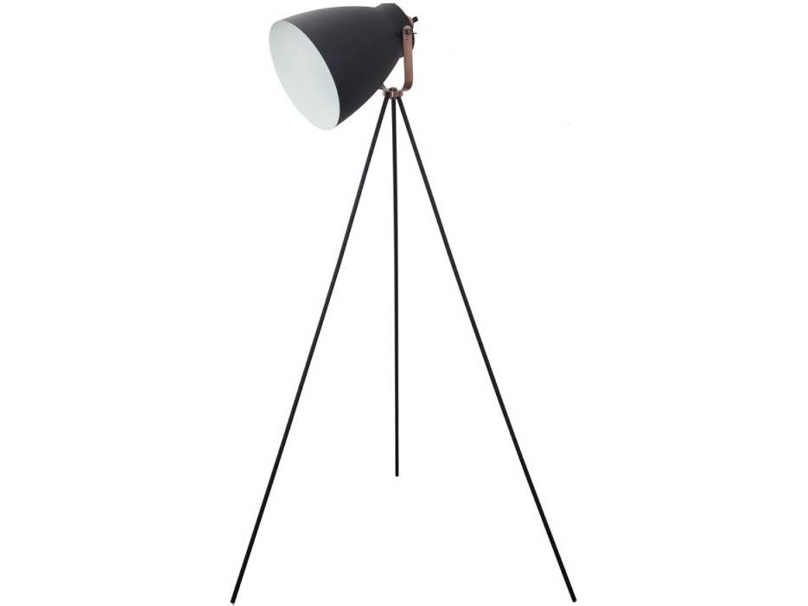 Lámpara de Pie FABRILAMP Getting (Negro - E27 - Máx. 60W - Metal)