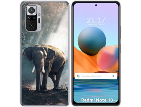 Carcasa Xiaomi Redmi Note 10 Pro TUMUNDOSMARTPHONE Elefante Multicolor