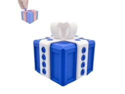 Caja de regalo Molesta 3D con tornillos, caja de regalo Molesta con almacenamiento giratorio para amigos Rosewell